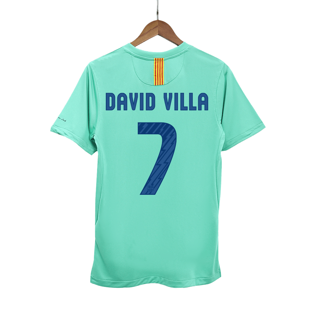 Retro DAVID VILLA #7 2010/11 Barcelona Away Soccer Jersey Top Soccer Jerseys Store