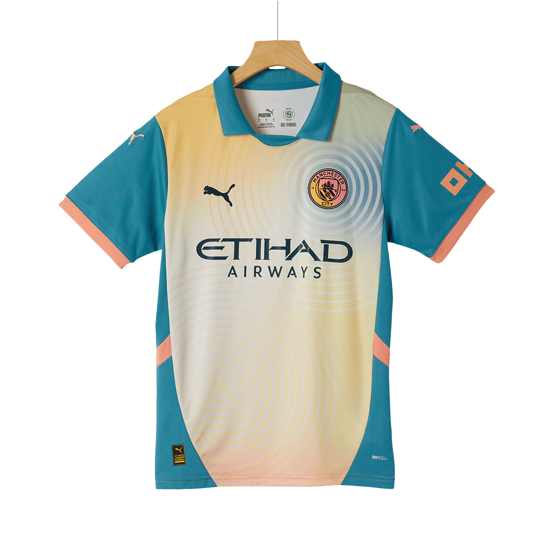 Manchester City Fourth Away Soccer Jersey Kit(Jersey+Shorts) 2024/25 - Definitely City Top Soccer Jerseys Store