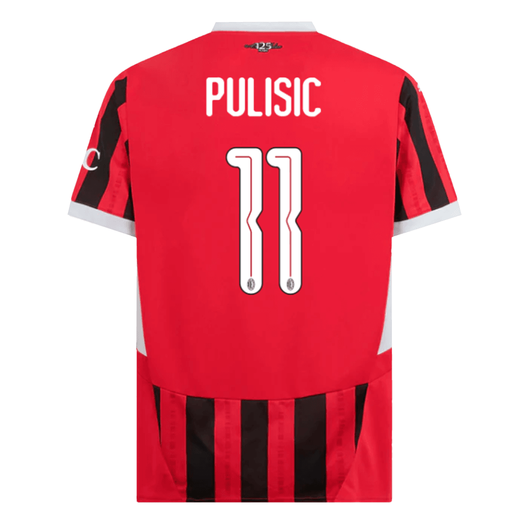 PULISIC #11 AC Milan Home Soccer Jersey 2024/25 - UCL Top Soccer Jerseys Store