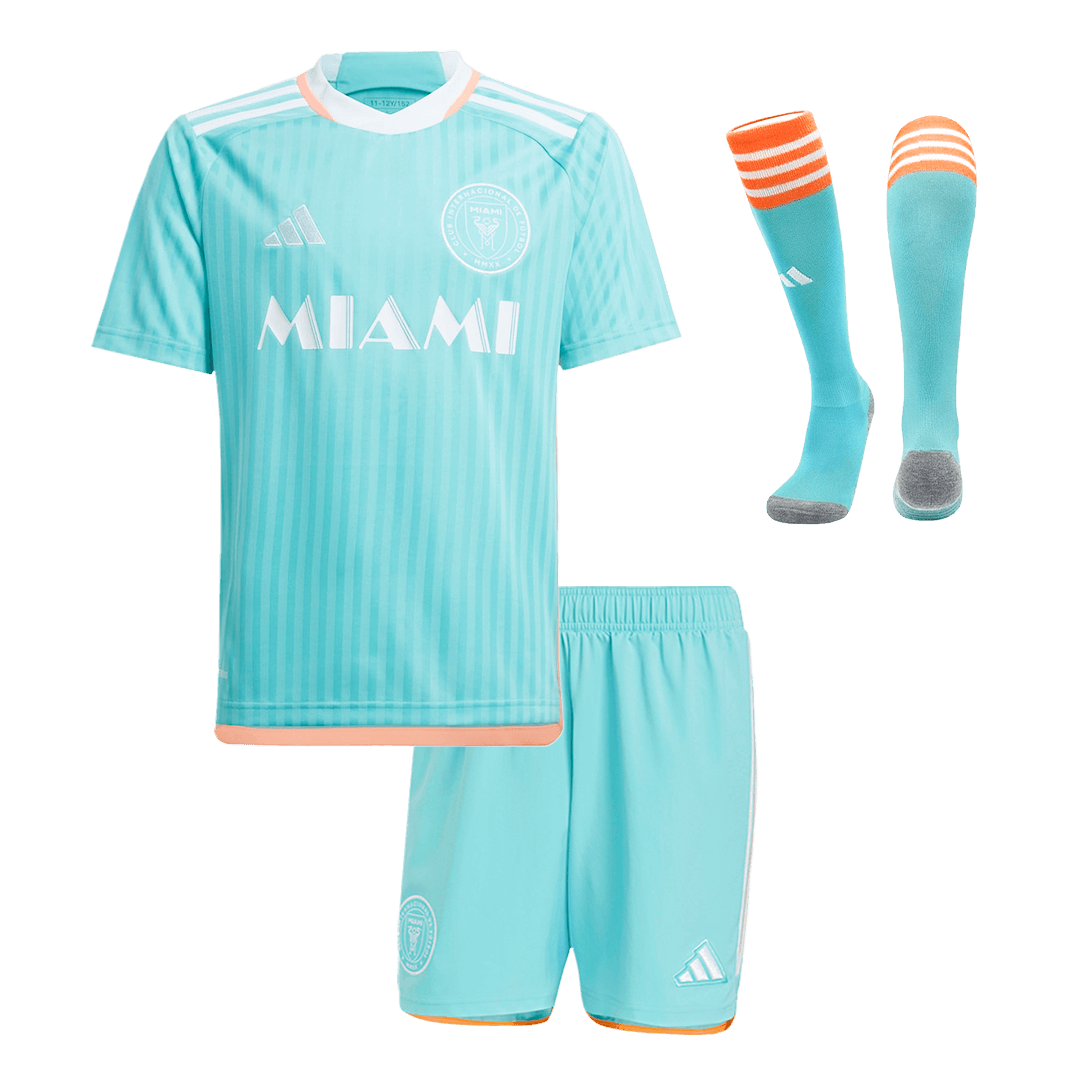 Kid's Inter Miami CF Third Away Soccer Jersey Kit(Jersey+Shorts+Socks) 2024 Top Soccer Jerseys Store