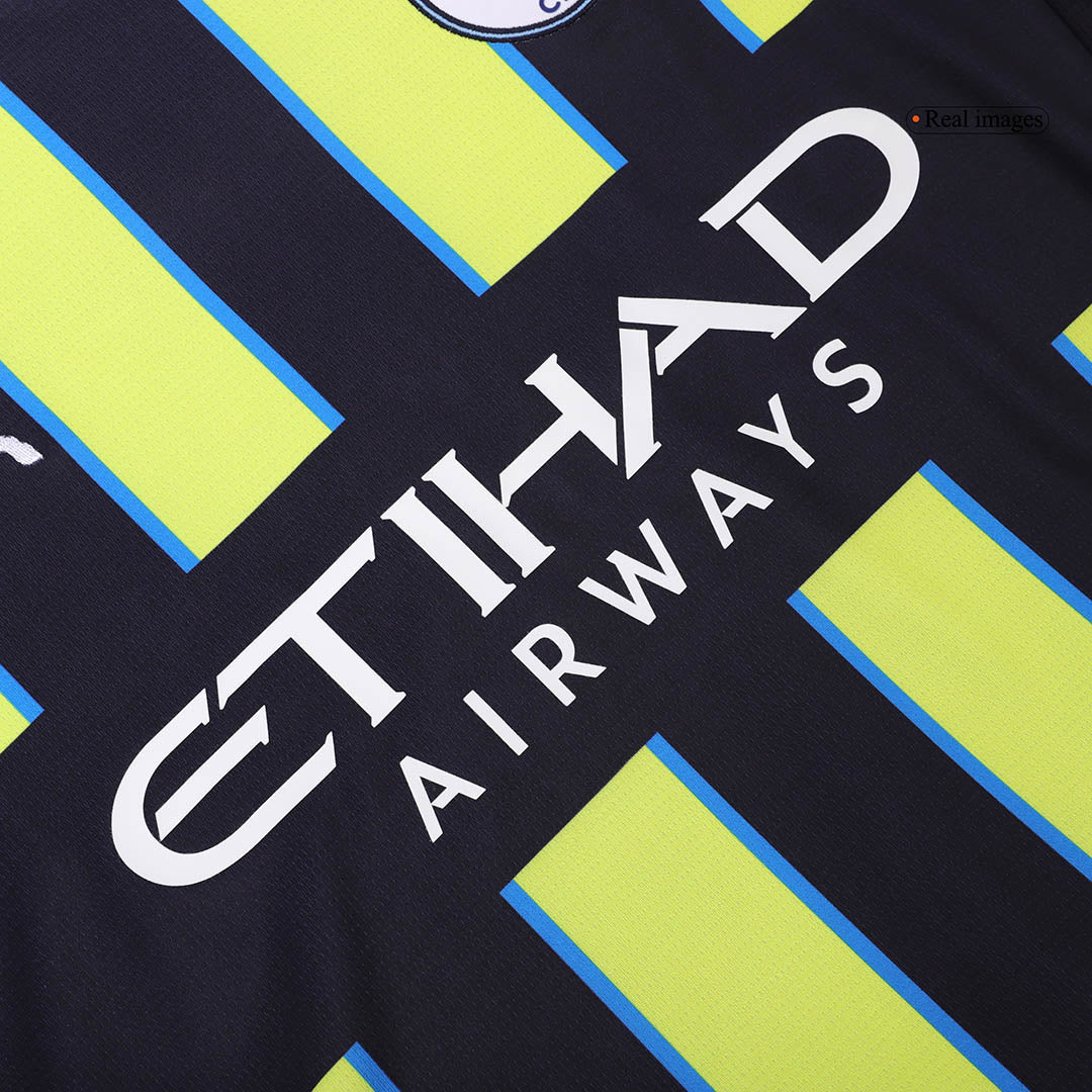 Manchester City Away Soccer Jersey Kit(Jersey+Shorts) 2024/25 Top Soccer Jerseys Store