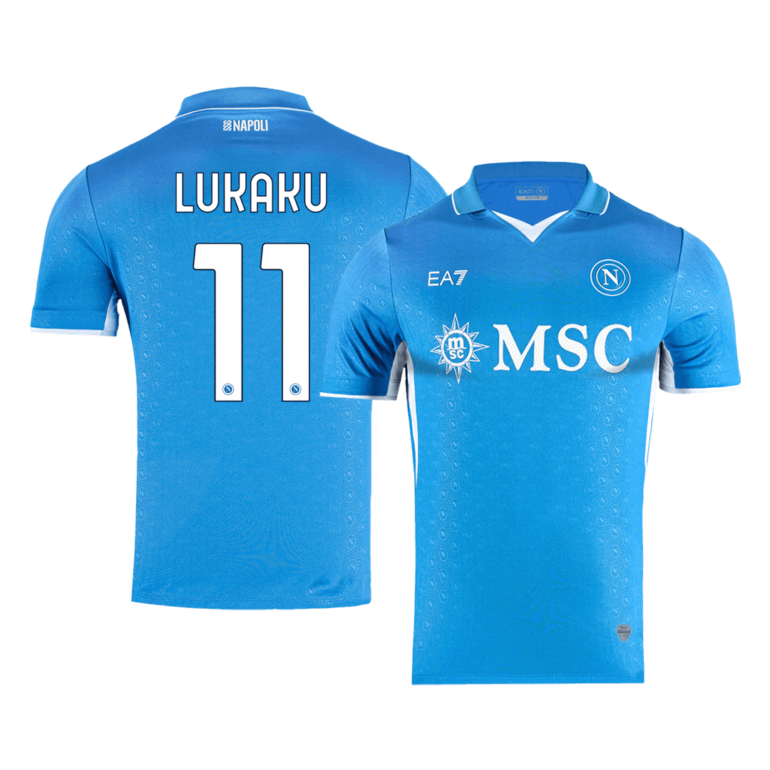 Player Version LUKAKU #11 Napoli Home Soccer Jersey 2024/25 Top Soccer Jerseys Store