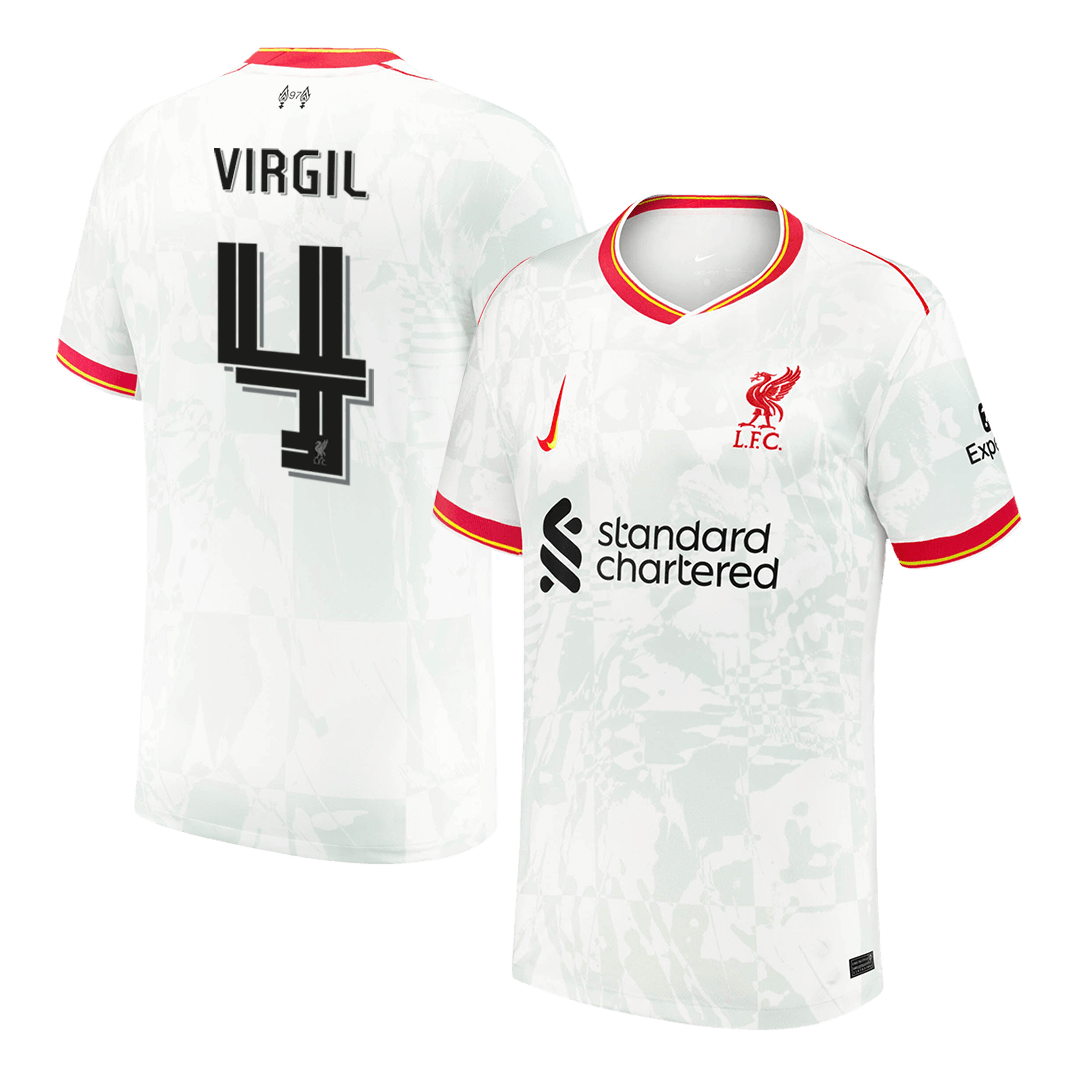 VIRGIL #4 Liverpool Third Away Soccer Jersey 2024/25 - UCL Top Soccer Jerseys Store