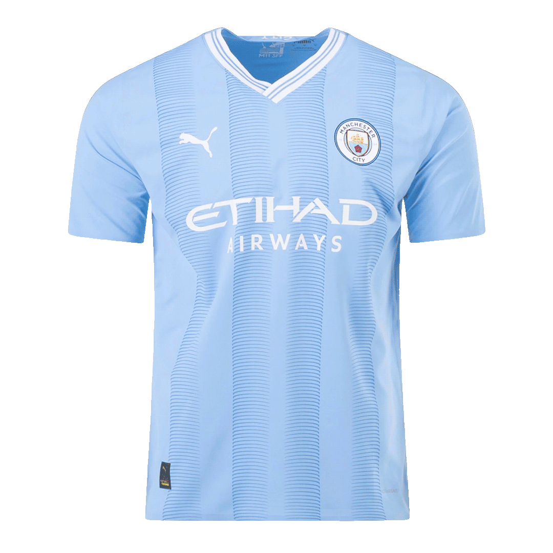 Player Version Manchester City Home Soccer Jersey 2023/24 Top Soccer Jerseys Store