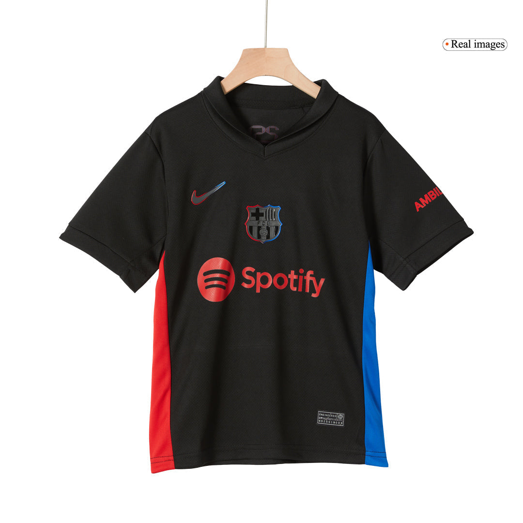 Kid's Barcelona Away Soccer Jersey Kit(Jersey+Shorts) 2024/25 Top Soccer Jerseys Store