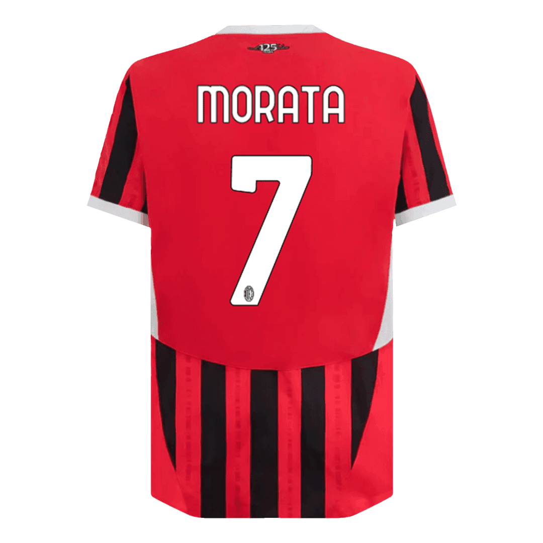 Player Version MORATA #7 AC Milan Home Soccer Jersey 2024/25 Top Soccer Jerseys Store