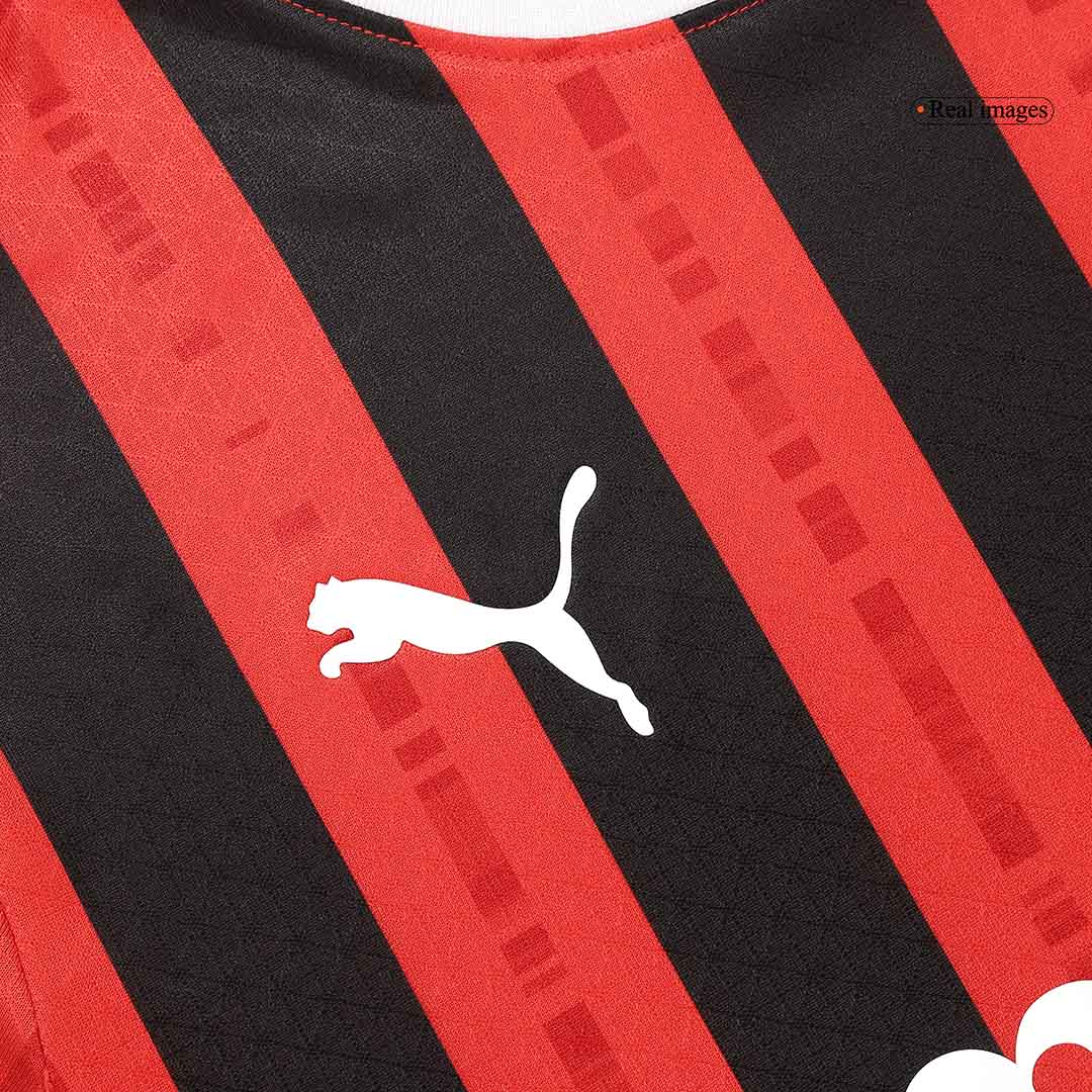 Player Version GIMENEZ #7 AC Milan Home Soccer Jersey 2024/25 Top Soccer Jerseys Store