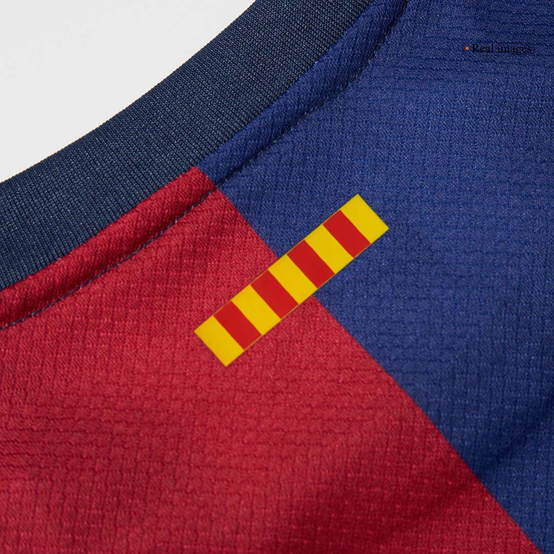 Kid's Barcelona Home Soccer Jersey Kit(Jersey+Shorts) 2024/25 - COLDPLAY Top Soccer Jerseys Store