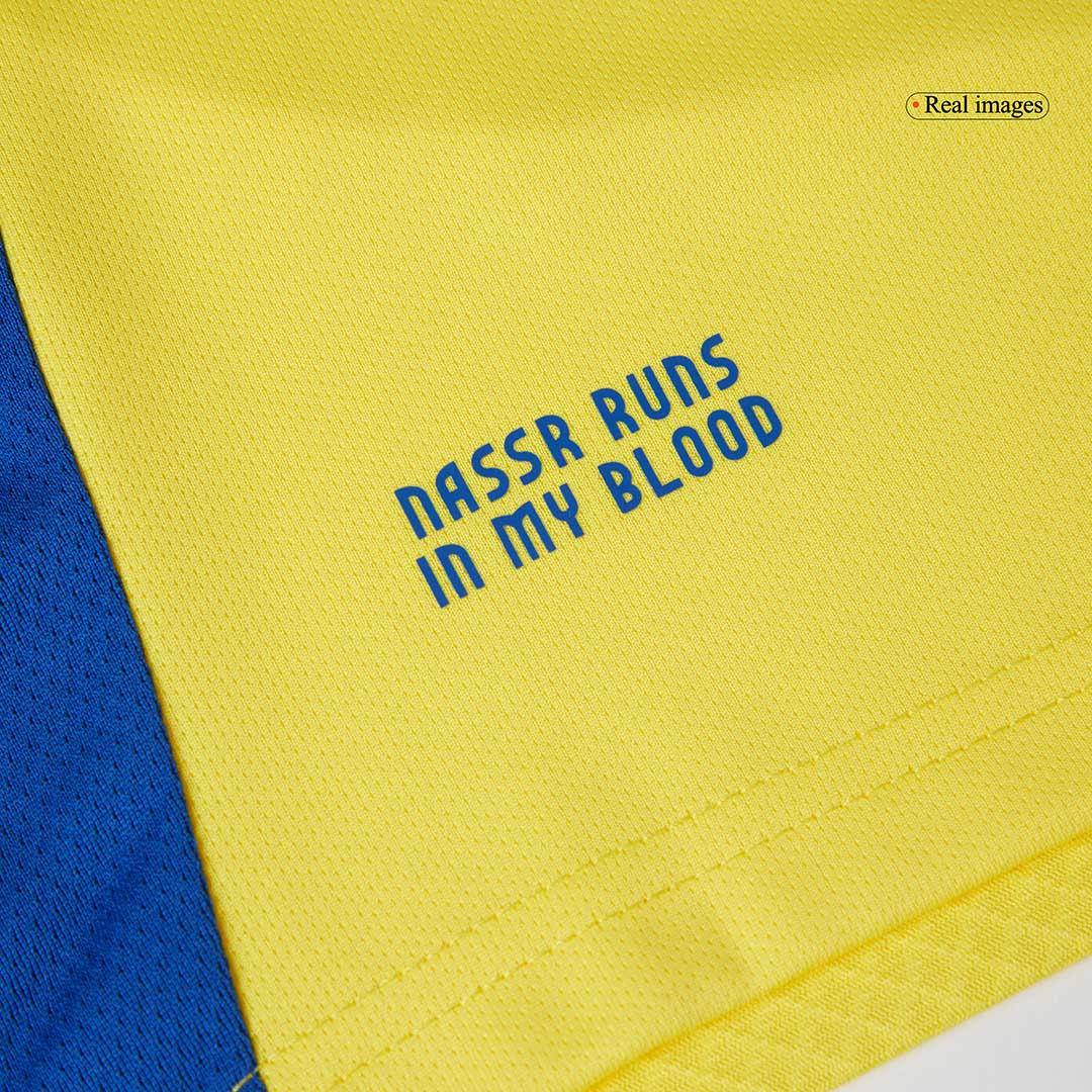 Al Nassr Home Soccer Jersey Kit(Jersey+Shorts) 2024/25 Top Soccer Jerseys Store