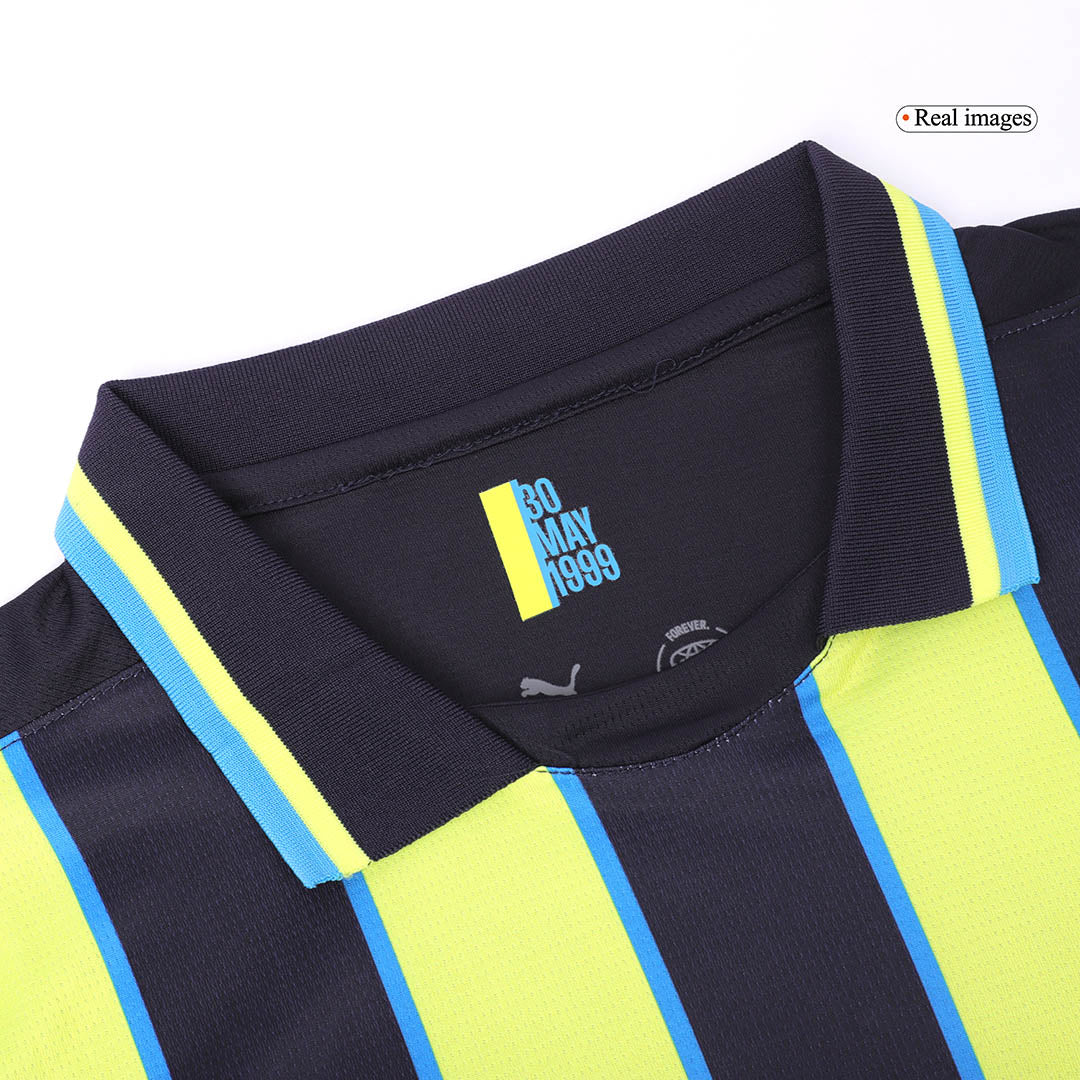Manchester City Away Soccer Jersey Kit(Jersey+Shorts) 2024/25 Top Soccer Jerseys Store