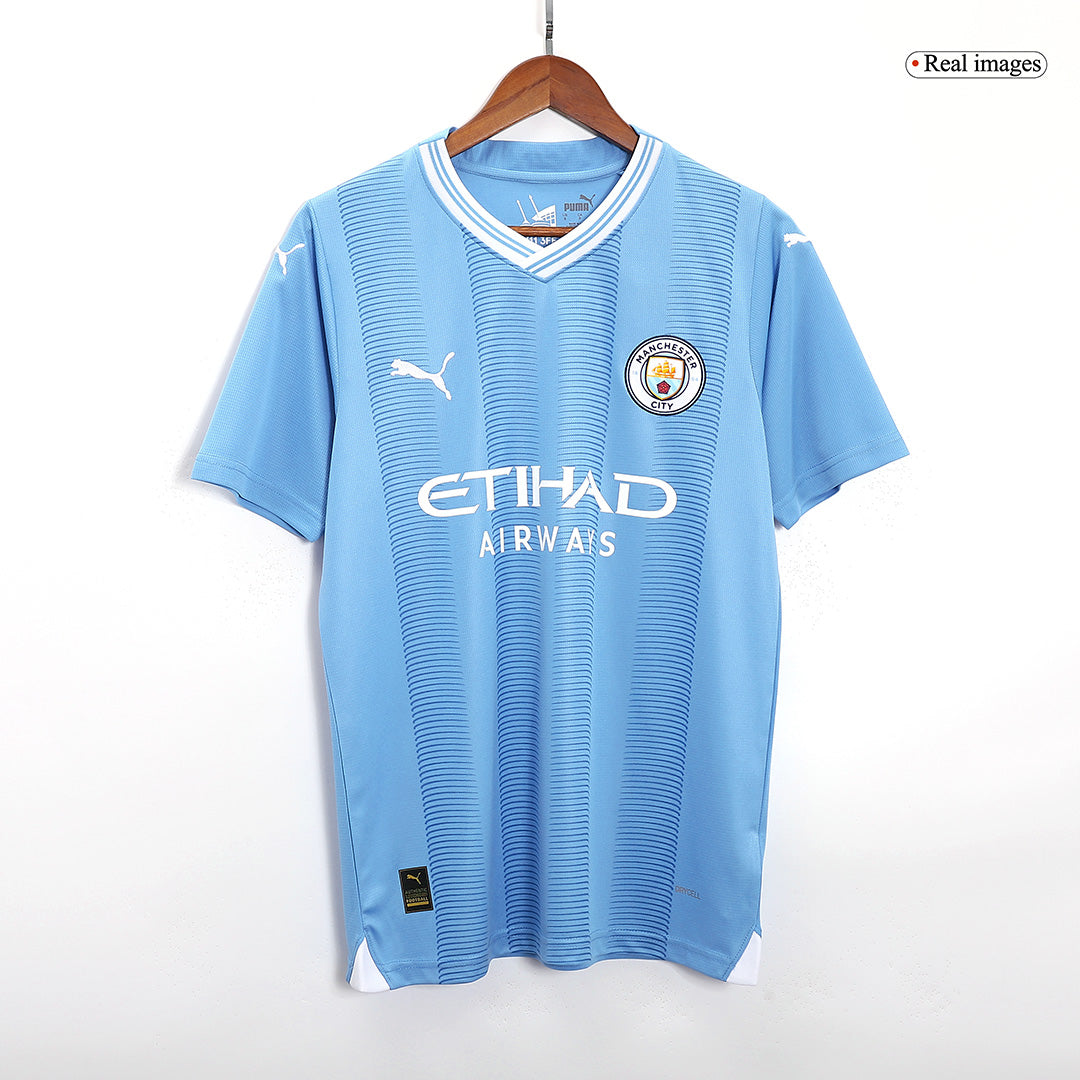 J.ALVAREZ #19 Manchester City Home Soccer Jersey 2023/24 Top Soccer Jerseys Store