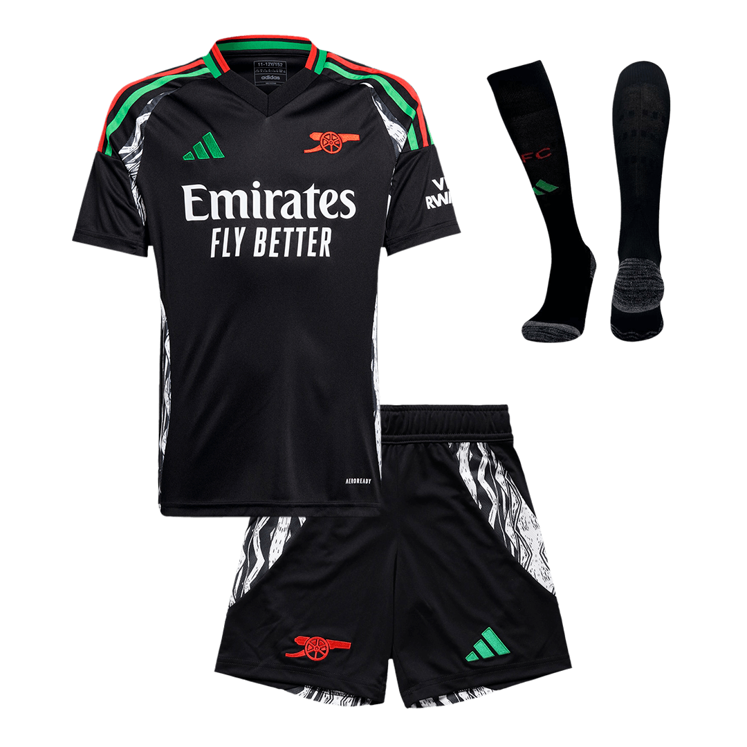 Kid's Arsenal Away Soccer Jersey Kit(Jersey+Shorts+Socks) 2024/25 Top Soccer Jerseys Store
