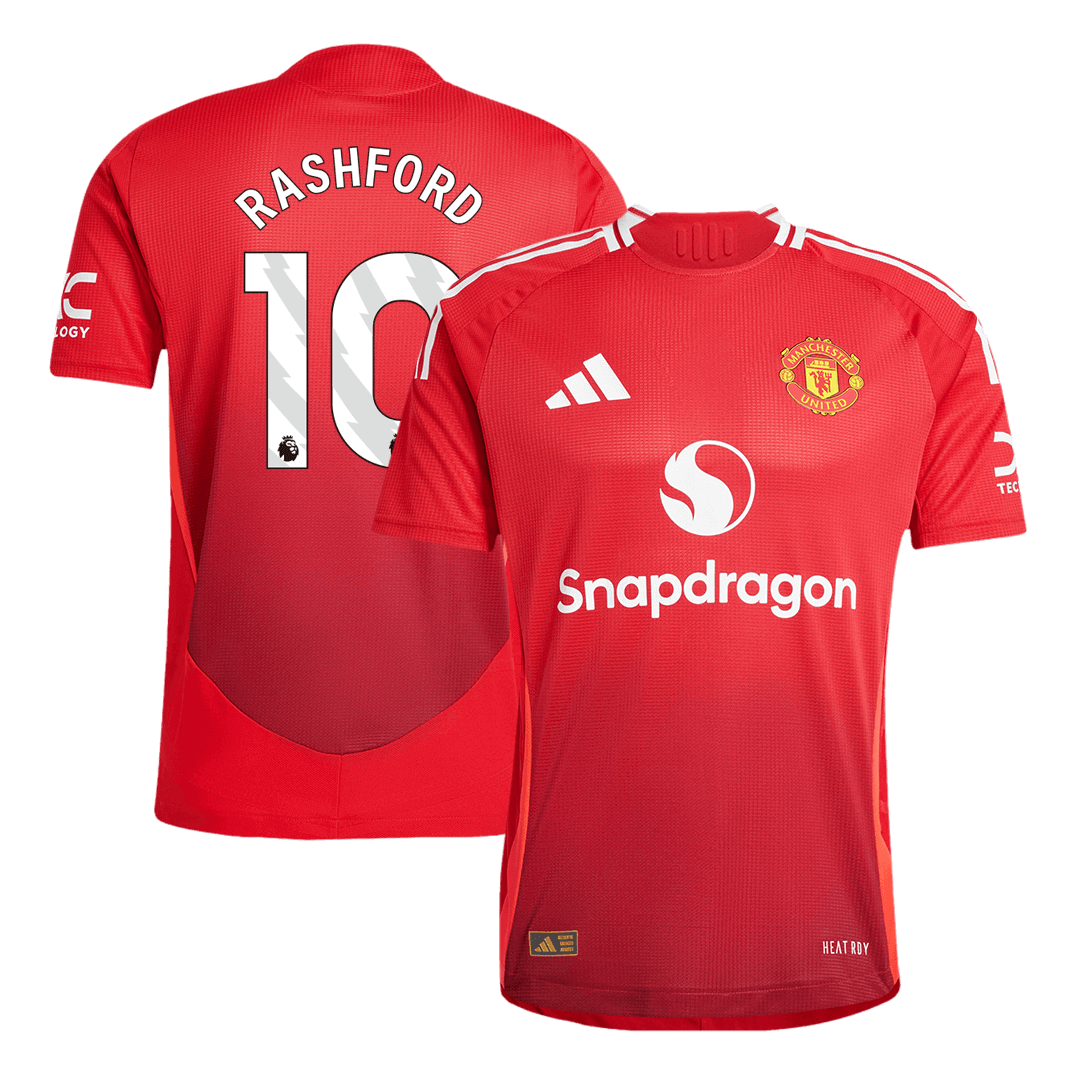 Player Version RASHFORD #10 Manchester United Home Soccer Jersey 2024/25 Top Soccer Jerseys Store
