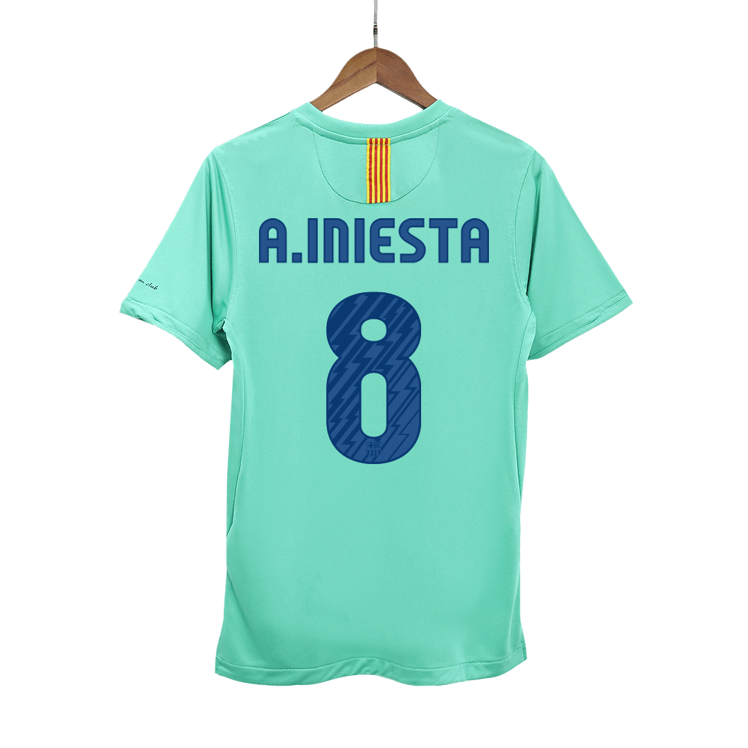 Retro A.INIESTA #8 2010/11 Barcelona Away Soccer Jersey Top Soccer Jerseys Store