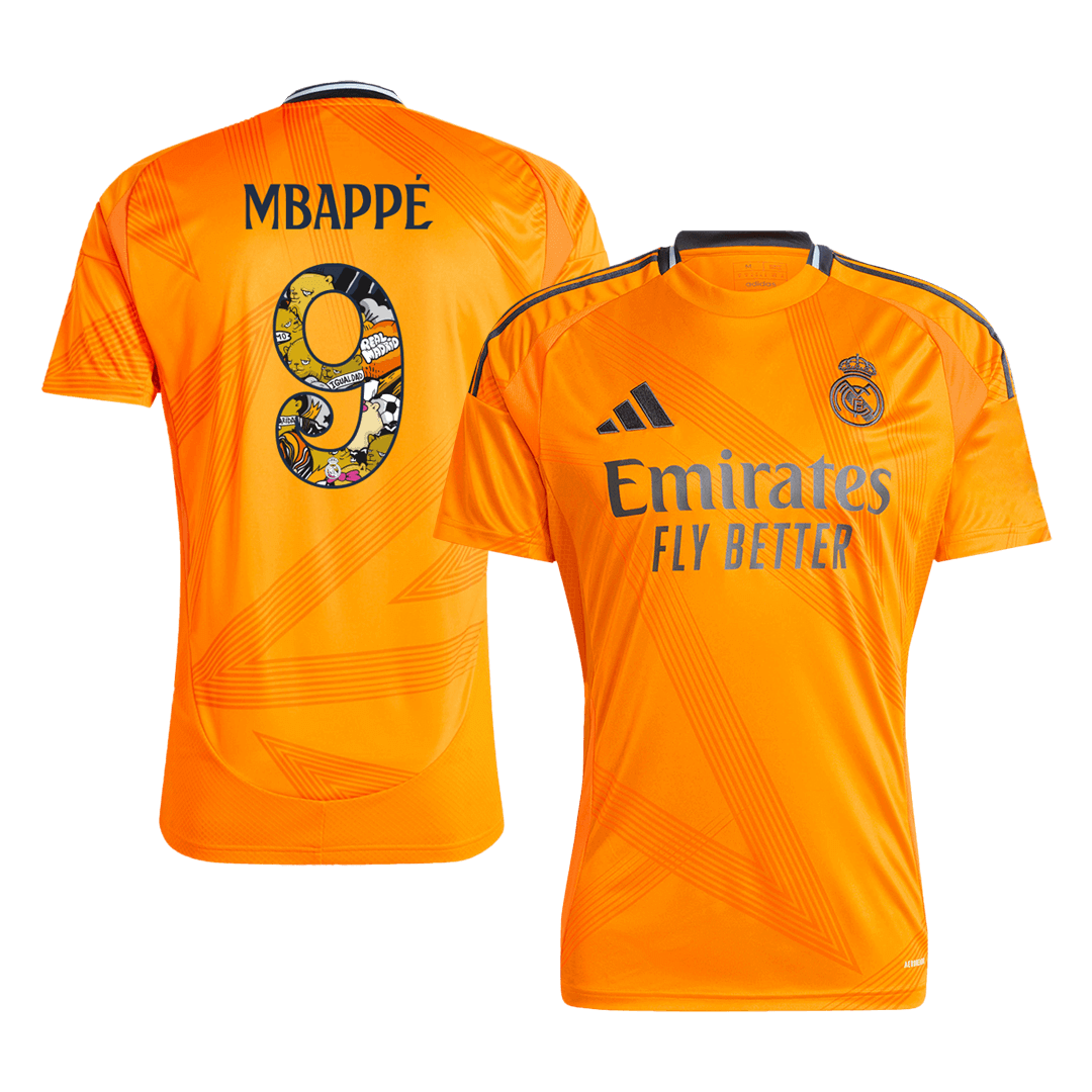 MBAPP? #9 Real Madrid Away Soccer Jersey 2024/25 - Bear Champ Font Top Soccer Jerseys Store