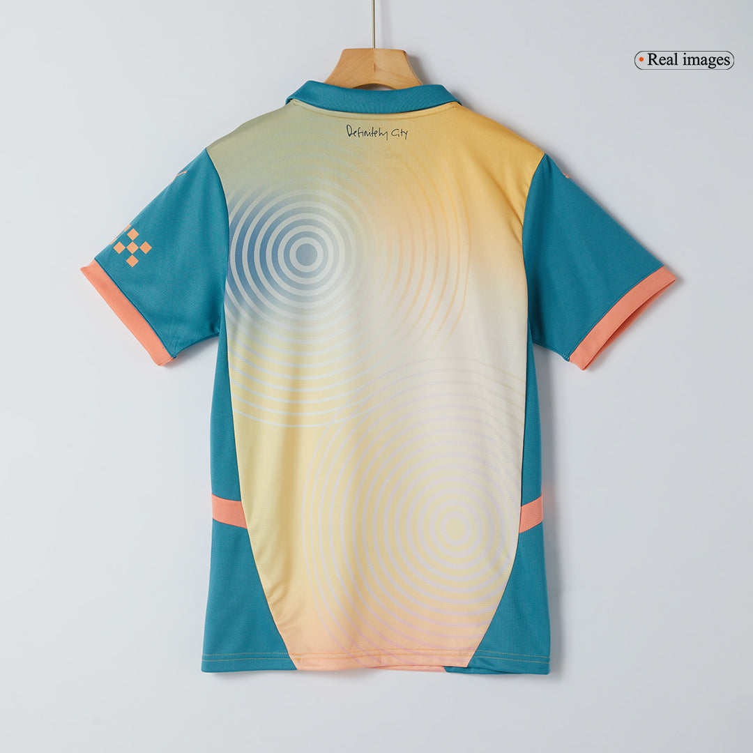 Manchester City Fourth Away Soccer Jersey Kit(Jersey+Shorts) 2024/25 - Definitely City Top Soccer Jerseys Store