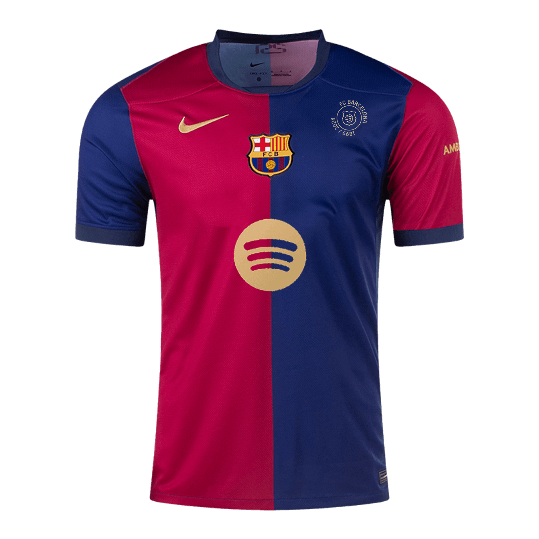Barcelona Home Soccer Jersey 2024/25 - 125th Anniversary(Spotify Logo Without Text) Top Soccer Jerseys Store
