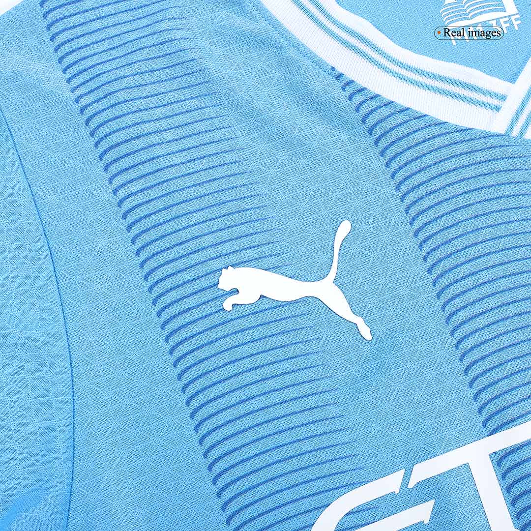 Player Version DE BRUYNE #17 Manchester City Home Soccer Jersey 2023/24 Top Soccer Jerseys Store