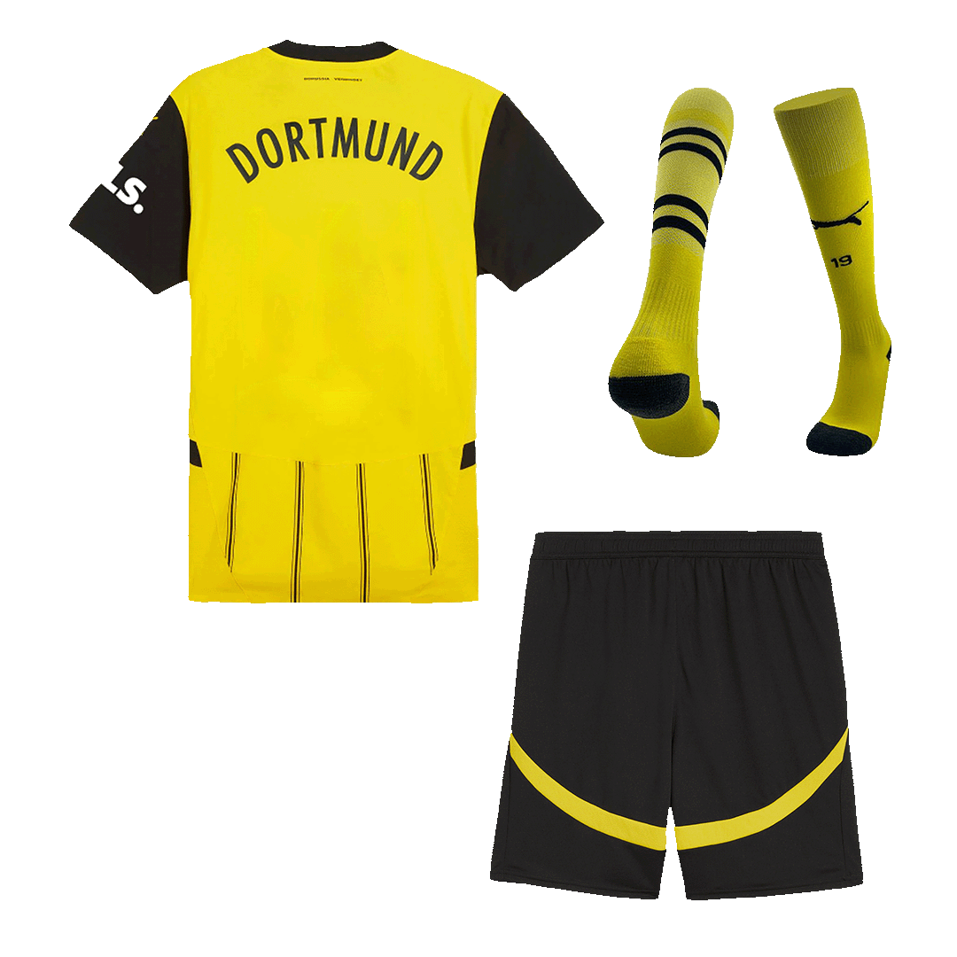 Borussia Dortmund Home Soccer Jersey Kit(Jersey+Shorts+Socks) 2024/25 Top Soccer Jerseys Store