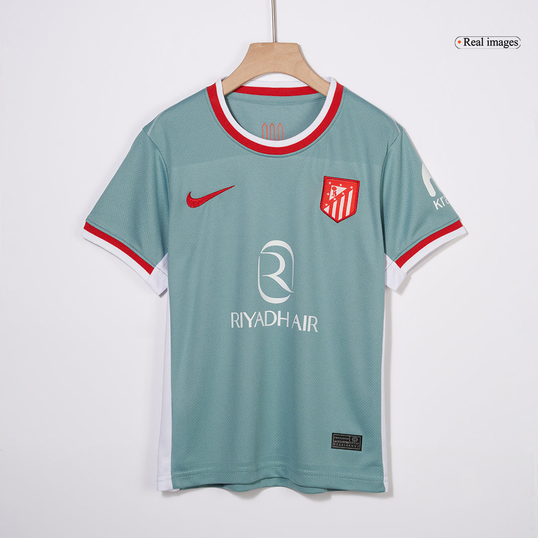 Kid's Atletico Madrid Away Soccer Jersey Kit(Jersey+Shorts) 2024/25 Top Soccer Jerseys Store