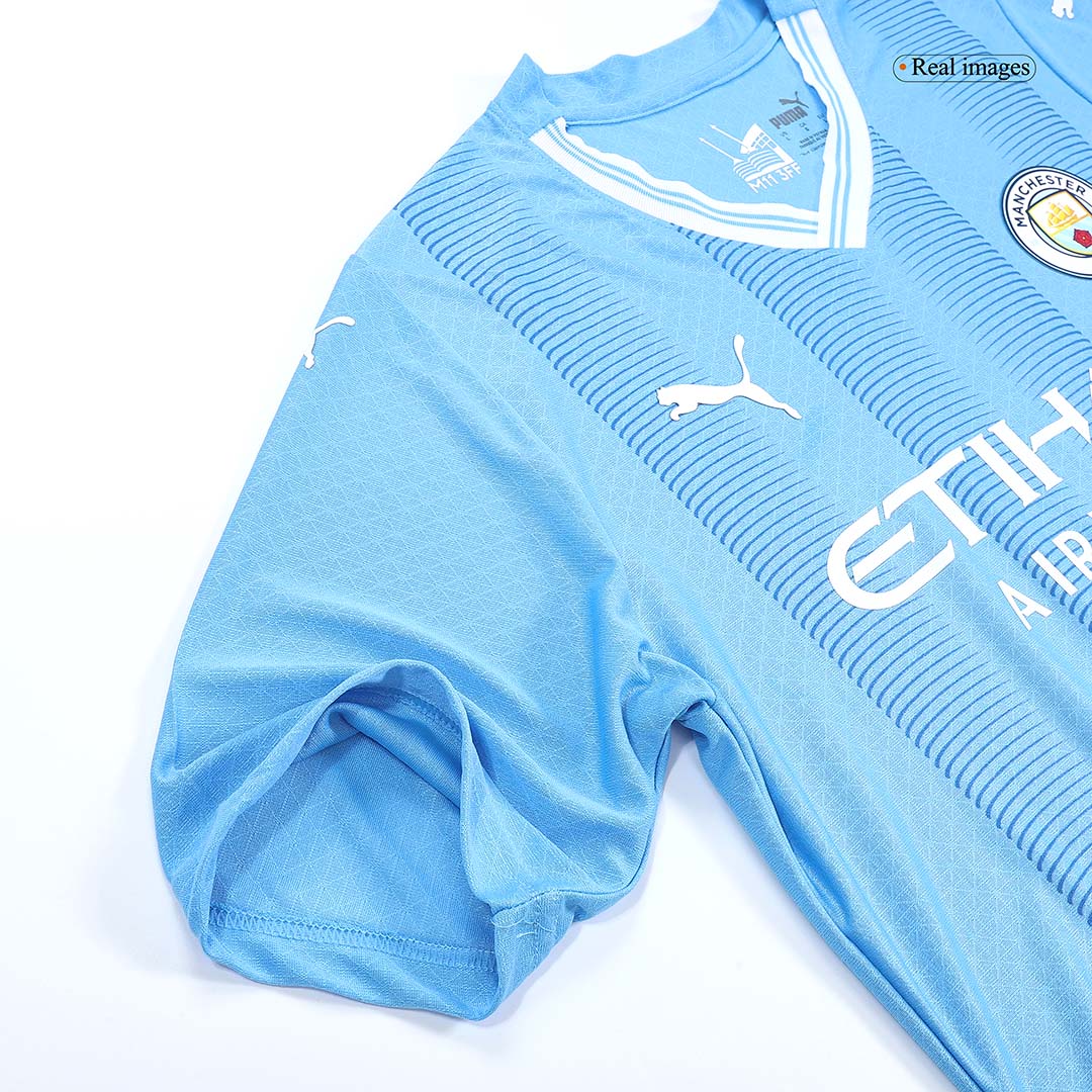 Player Version DE BRUYNE #17 Manchester City Home Soccer Jersey 2023/24 Top Soccer Jerseys Store