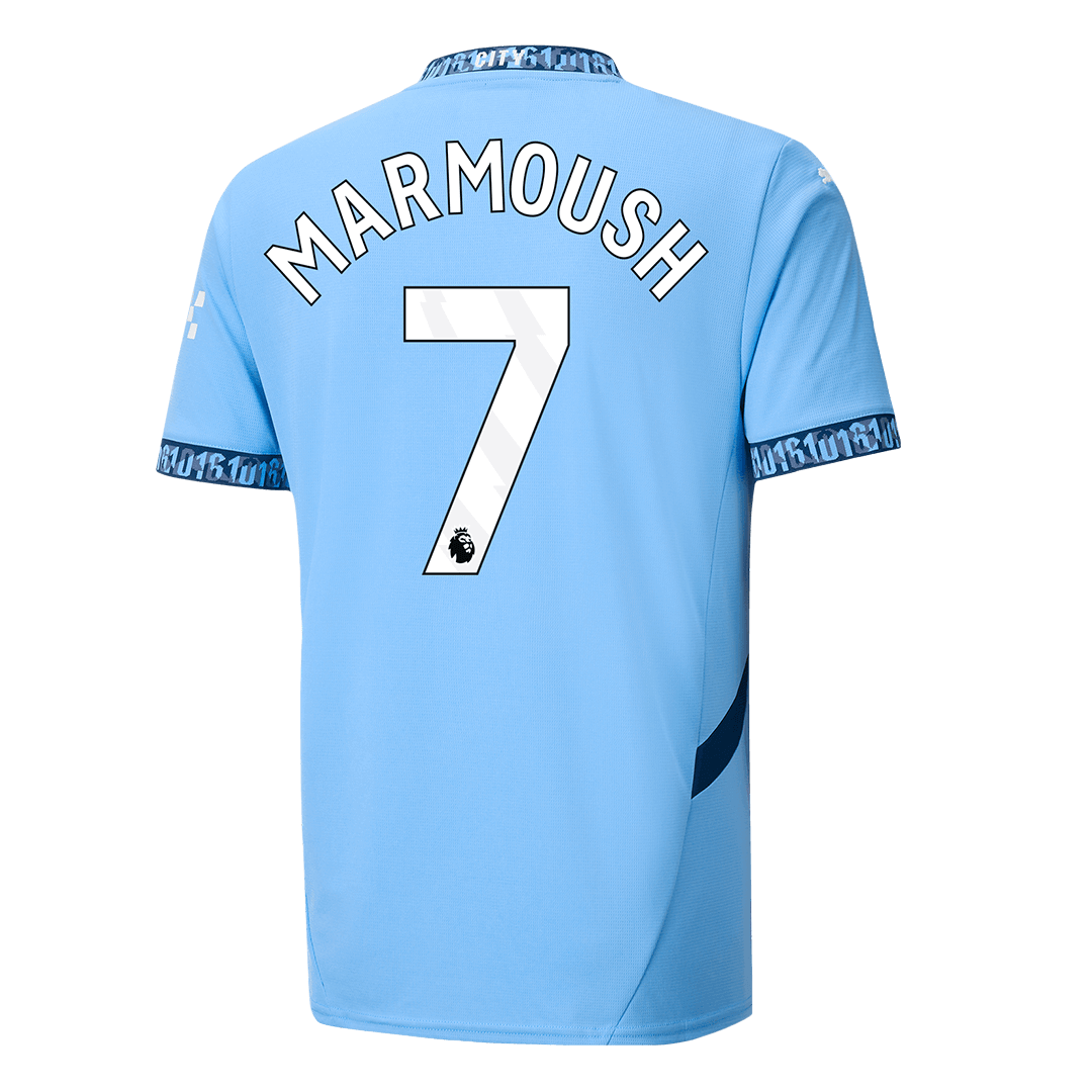 MARMOUSH #7 Manchester City Home Soccer Jersey 2024/25 Top Soccer Jerseys Store