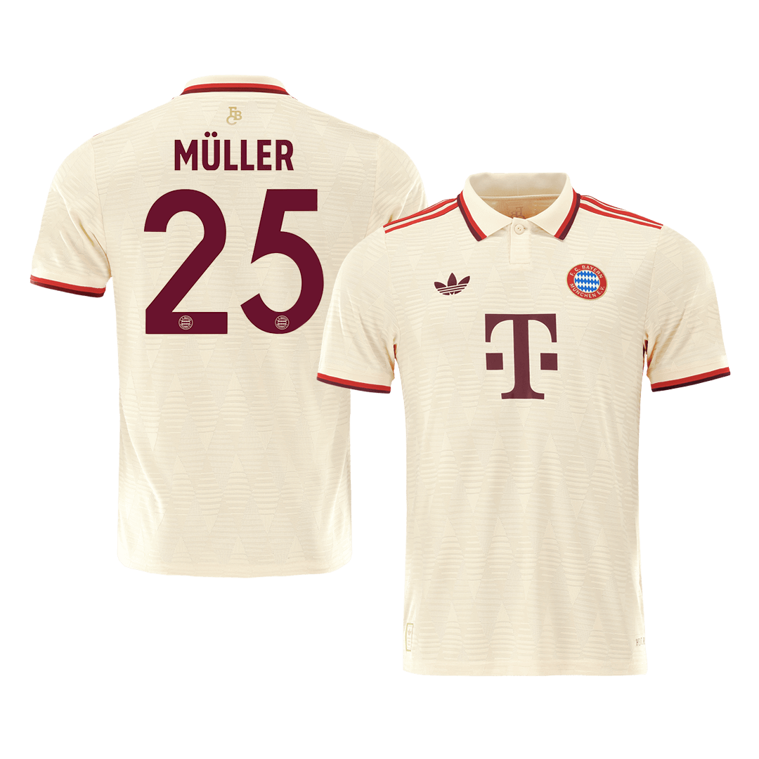 Player Version MÜLLER #25 Bayern Munich Third Away Soccer Jersey 2024/25- UCL Top Soccer Jerseys Store
