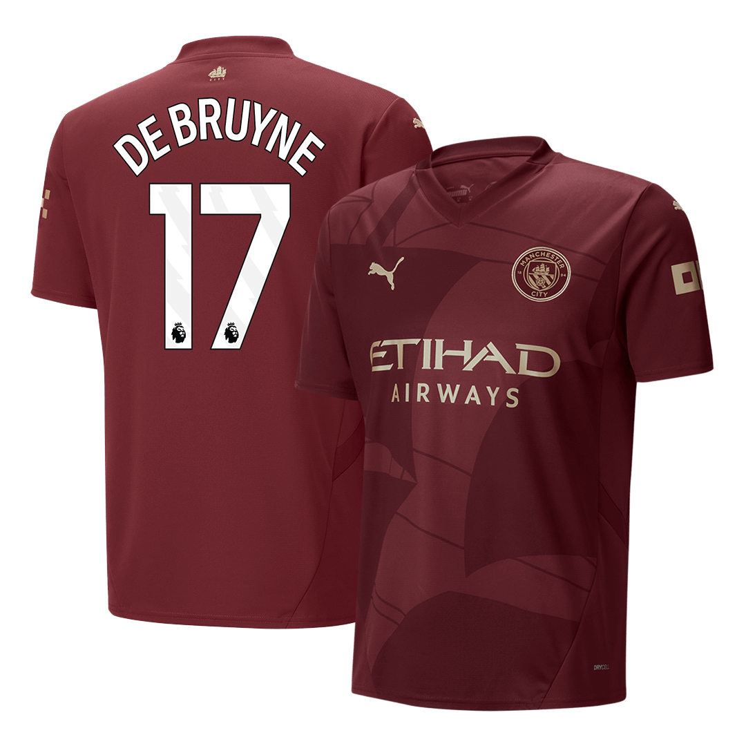 DE BRUYNE #17 Manchester City Third Away Soccer Jersey 2024/25 Top Soccer Jerseys Store
