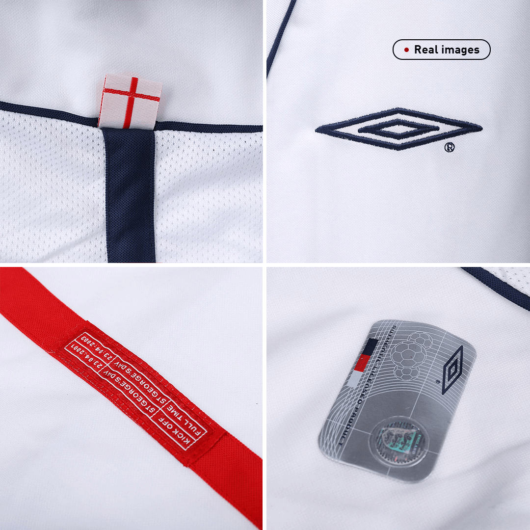 Retro SCHOLES #8 2002 England Home Soccer Jersey Top Soccer Jerseys Store