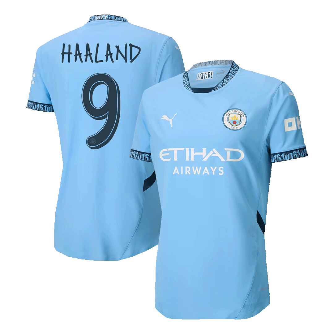 Player Version HAALAND #9 Manchester City Home Soccer Jersey 2024/25 - UCL Top Soccer Jerseys Store
