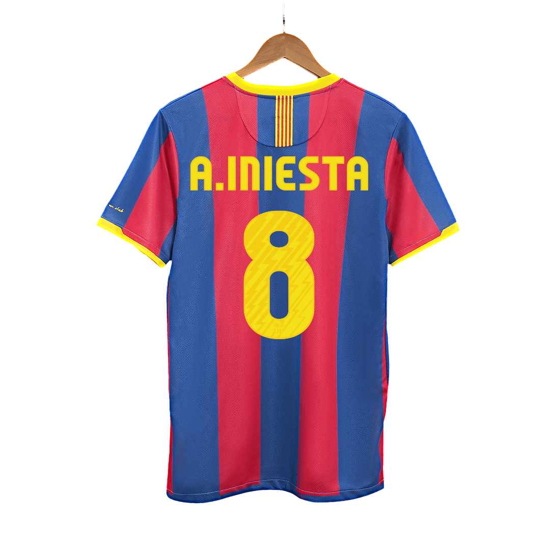 Retro A.INIESTA #8 2010/11 Barcelona Home Soccer Jersey Top Soccer Jerseys Store