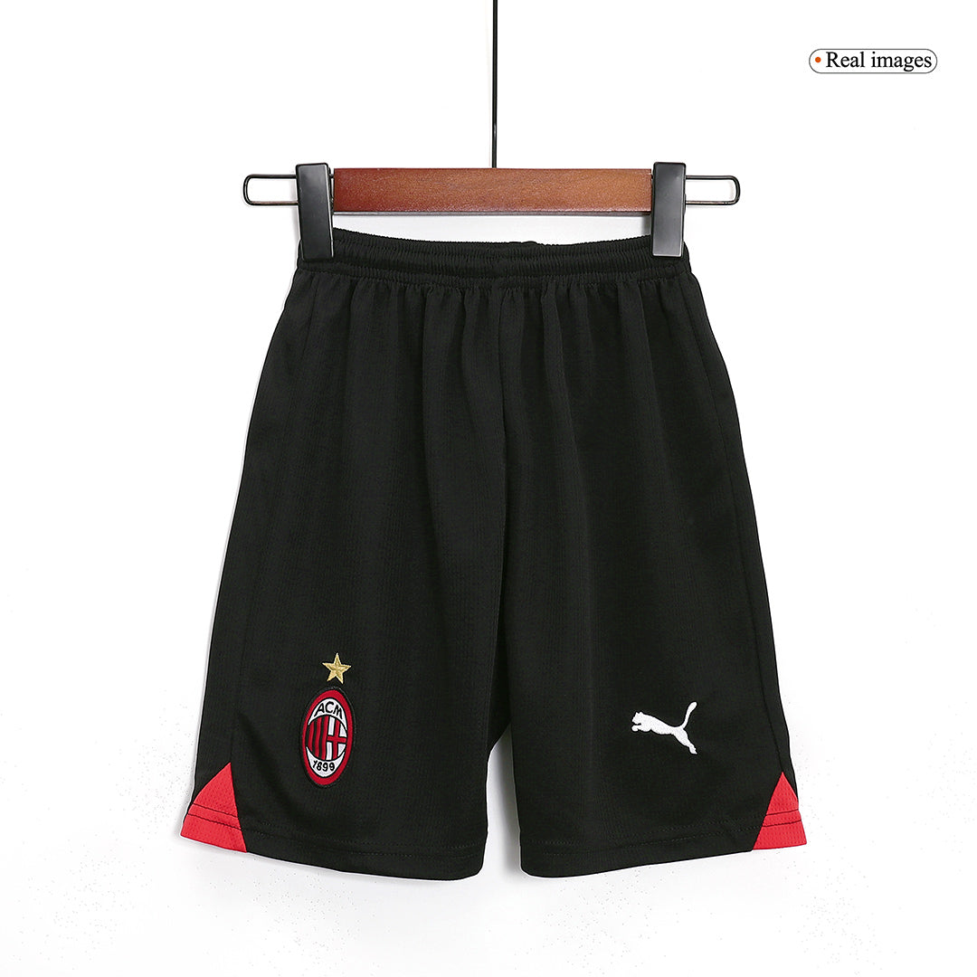 Kid's AC Milan Home Soccer Jersey Kit(Jersey+Shorts) 2023/24 Top Soccer Jerseys Store