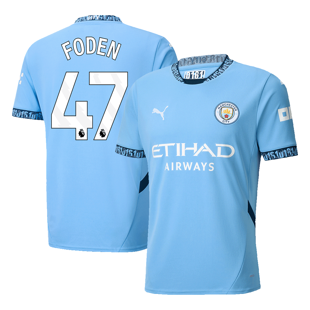 FODEN #47 Manchester City Home Soccer Jersey 2024/25 Top Soccer Jerseys Store