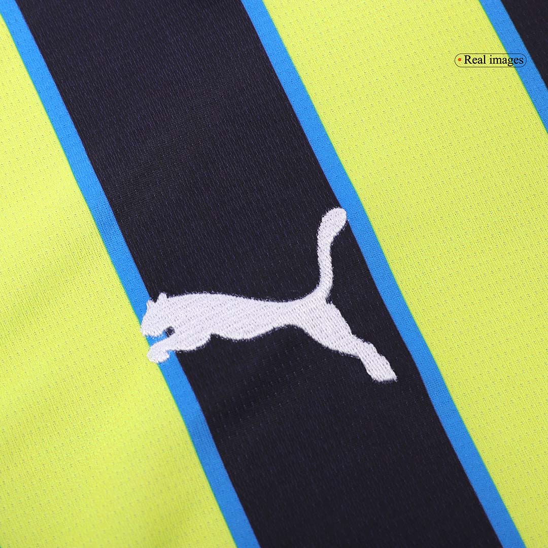Manchester City Away Soccer Jersey Kit(Jersey+Shorts) 2024/25 Top Soccer Jerseys Store