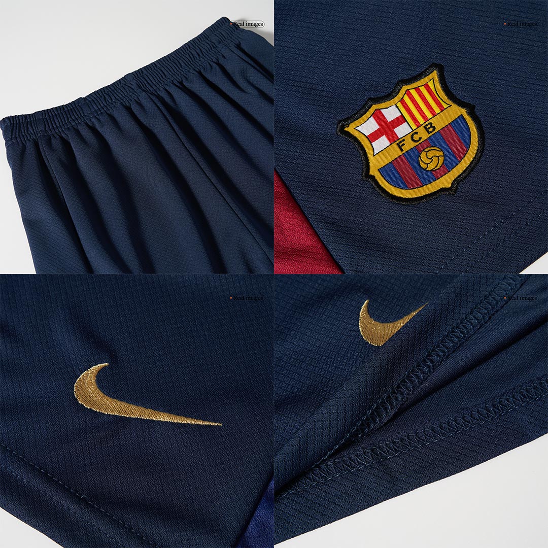 Kid's Barcelona Home Soccer Jersey Kit(Jersey+Shorts) 2024/25 - COLDPLAY Top Soccer Jerseys Store