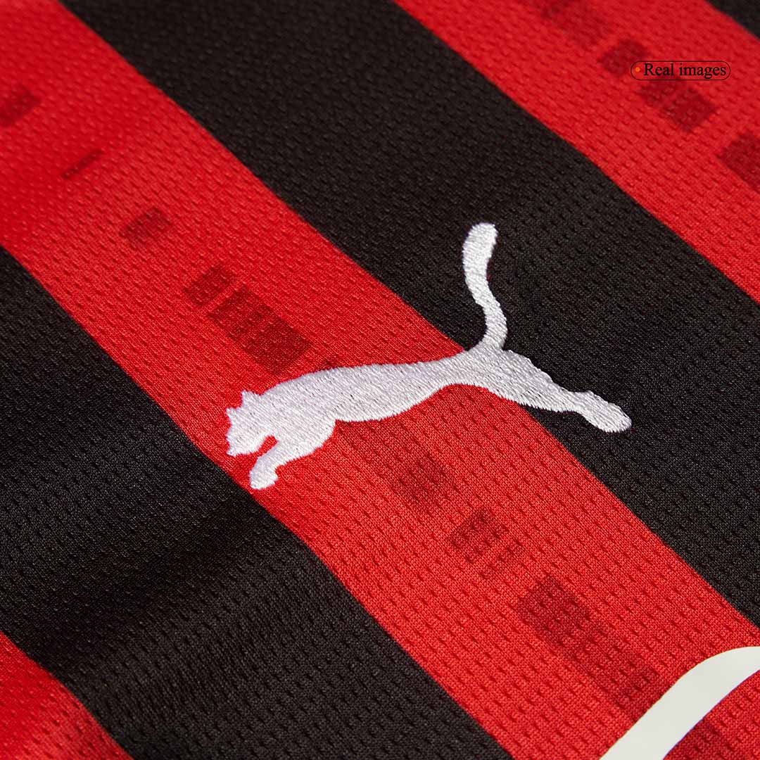 AC Milan Home Long Sleeve Soccer Jersey 2024/25 Top Soccer Jerseys Store