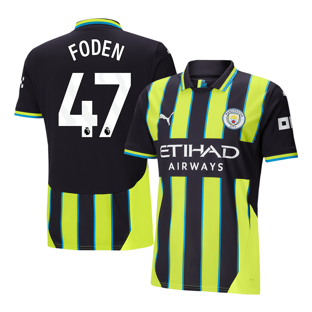 FODEN #47 Manchester City Away Soccer Jersey 2024/25 Top Soccer Jerseys Store
