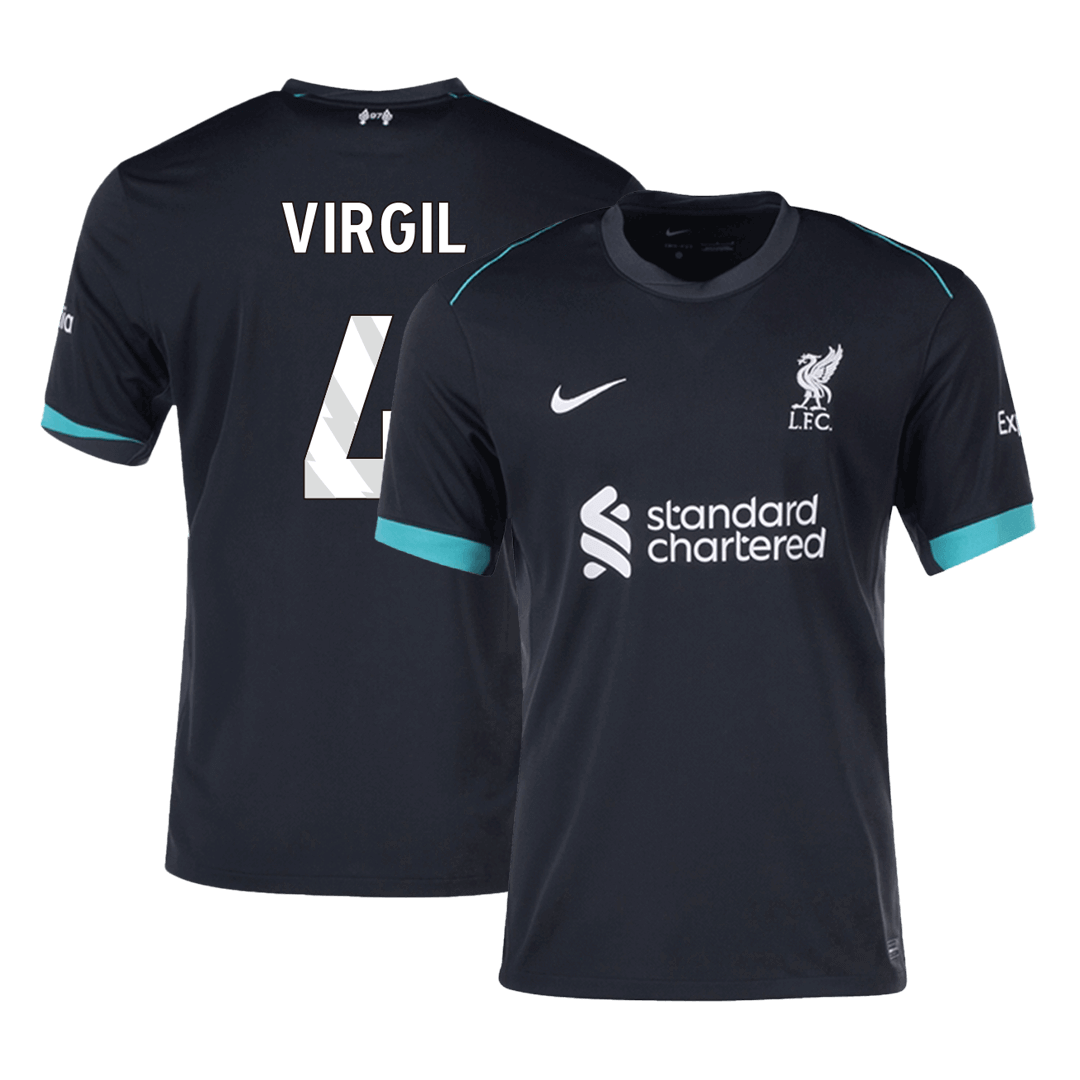 VIRGIL #4 Liverpool Away Soccer Jersey 2024/25 Top Soccer Jerseys Store