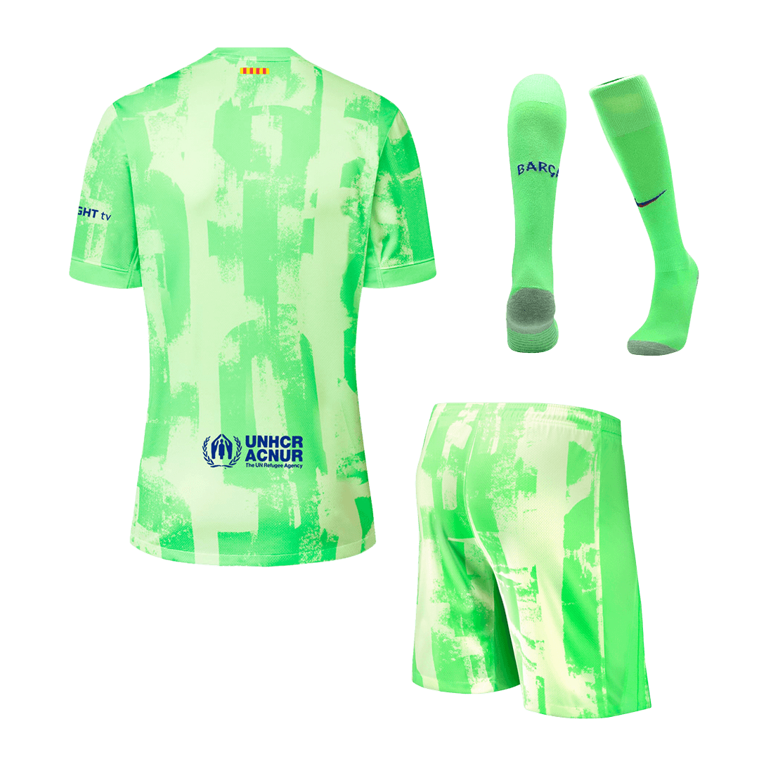 Barcelona Third Away Soccer Jersey Kit(Jersey+Shorts+Socks) 2024/25 Top Soccer Jerseys Store