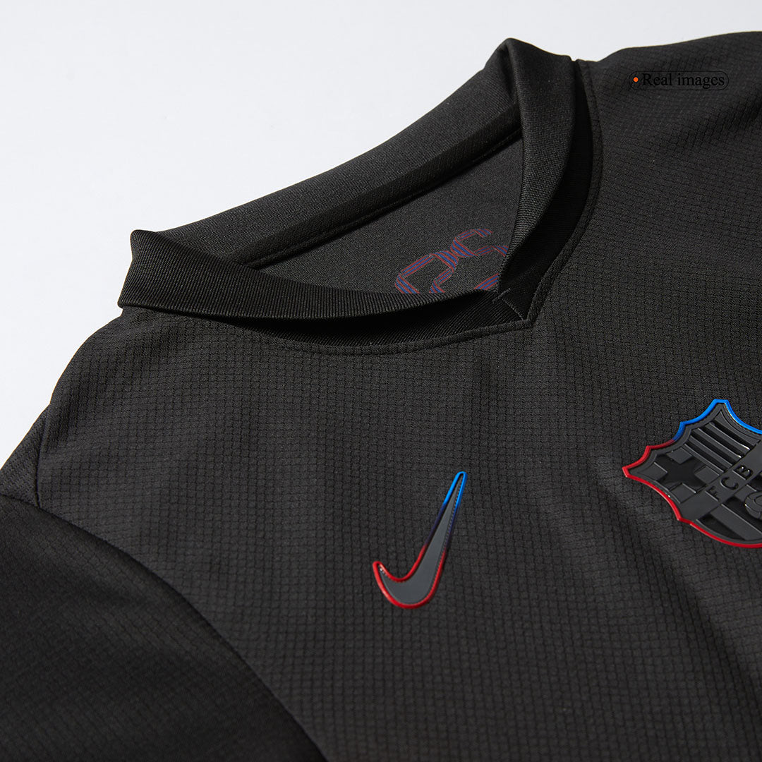 Kid's Barcelona Away Soccer Jersey Kit(Jersey+Shorts) 2024/25 - Spotify Logo Without Text Top Soccer Jerseys Store
