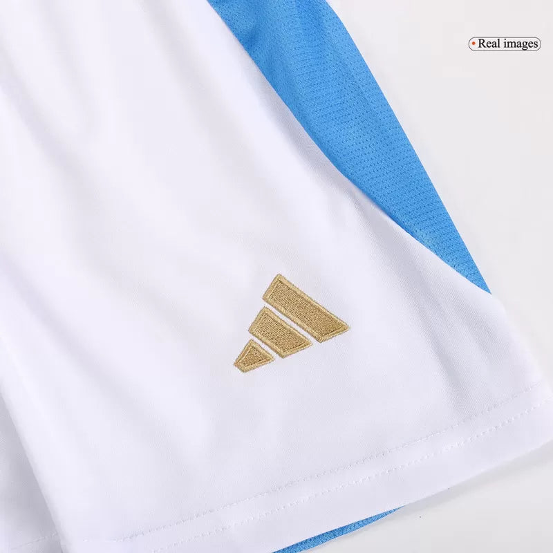 Argentina Home Kids Soccer Jerseys Kit Copa America 2024 Go Game Wear