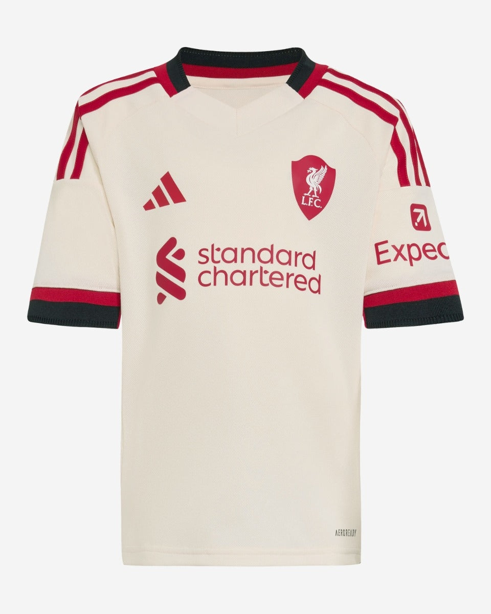 Liverpool Kids Away Soccer Jersey 2025/26 (Jersey+Shorts) Top Soccer Jerseys Store