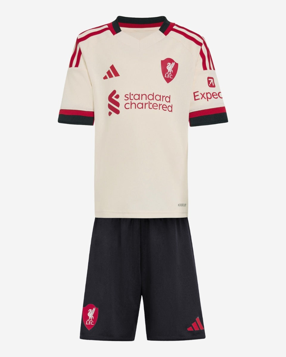 Liverpool Kids Away Soccer Jersey 2025/26 (Jersey+Shorts) Top Soccer Jerseys Store