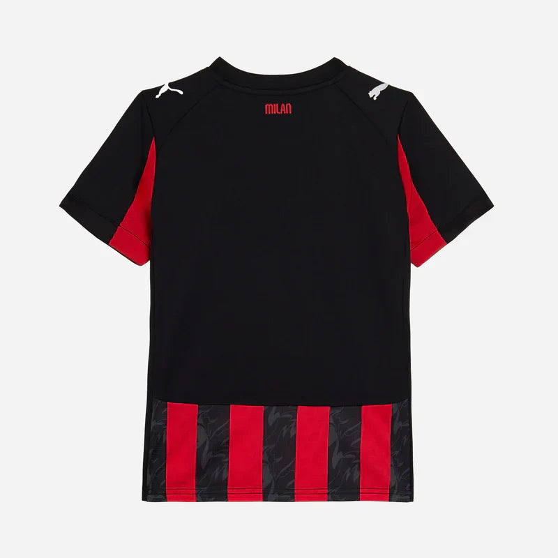 Kid's AC Milan Home Soccer Jersey Kit(Jersey+Shorts) 2025/26 Go Game Wear