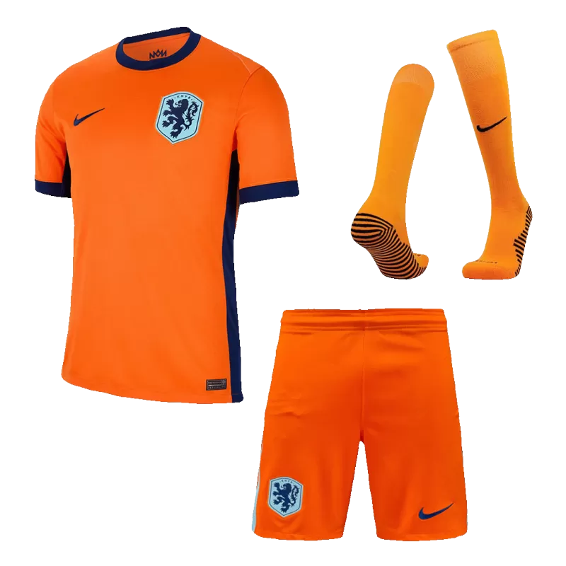 Netherlands Home Soccer Jerseys Full Kit 2024 topsoccerjerseys.com