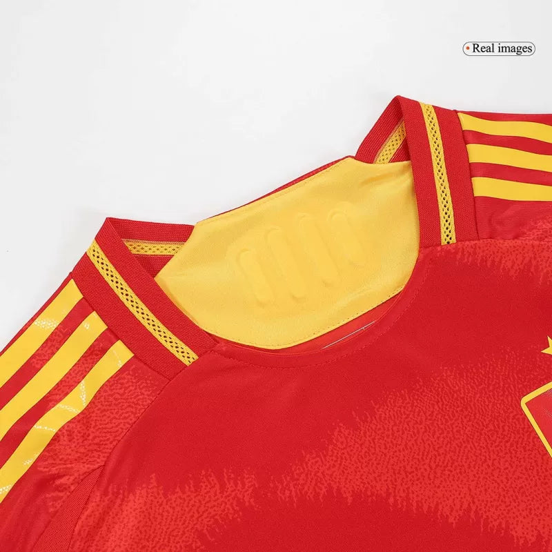 Player Version LAMINE YAMAL #19 Spain Home Soccer Jersey Euro 2024 Go Game Wear