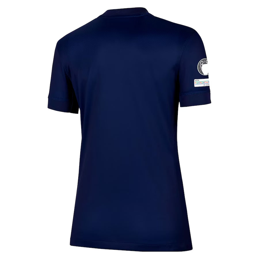 Women's PSG Home Match Shirt 2025-26 with Champions League and UEFA Foundation 10th Anniversary Badge Go Game Wear