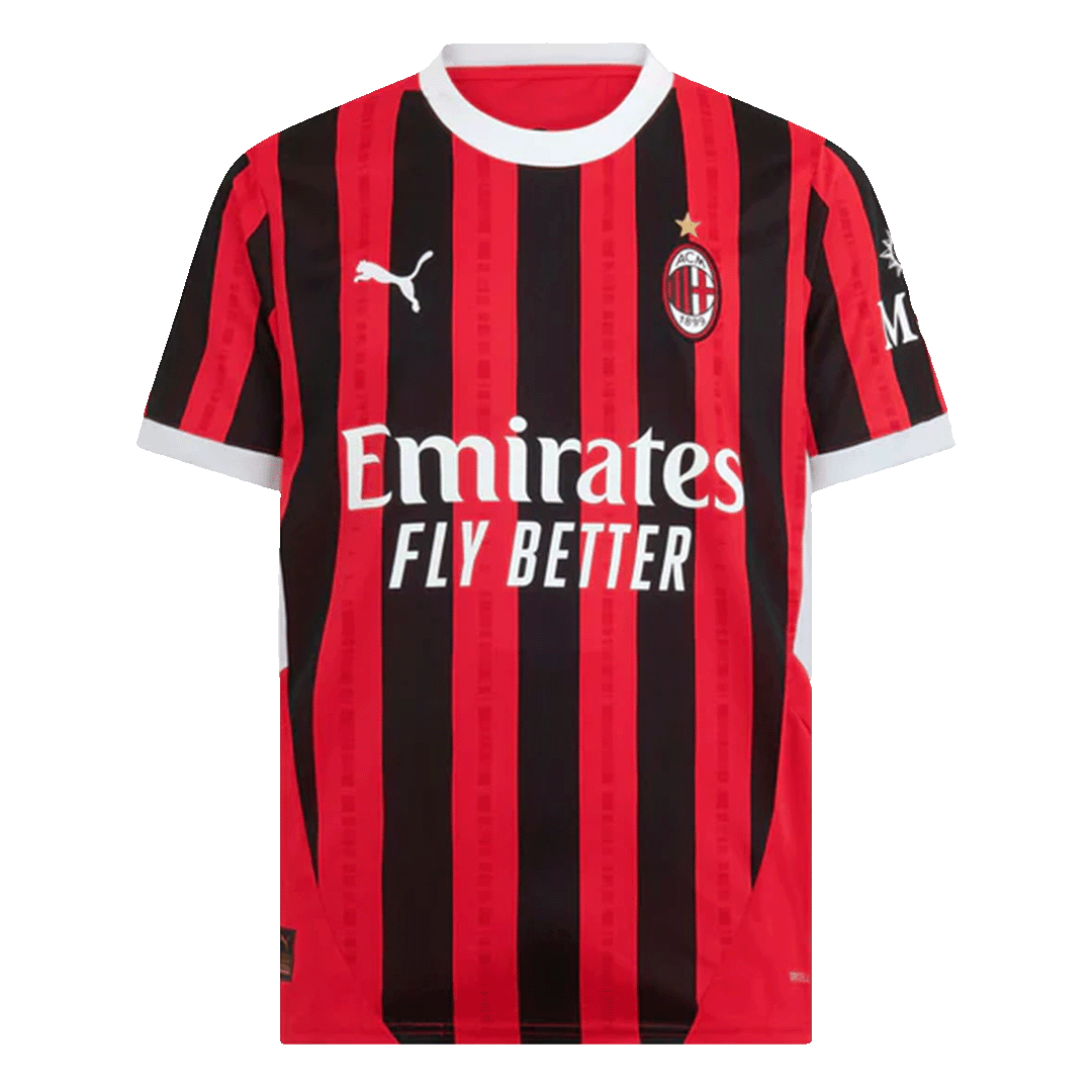 PULISIC #11 AC Milan Home Soccer Jersey 2024/25 Top Soccer Jerseys Store