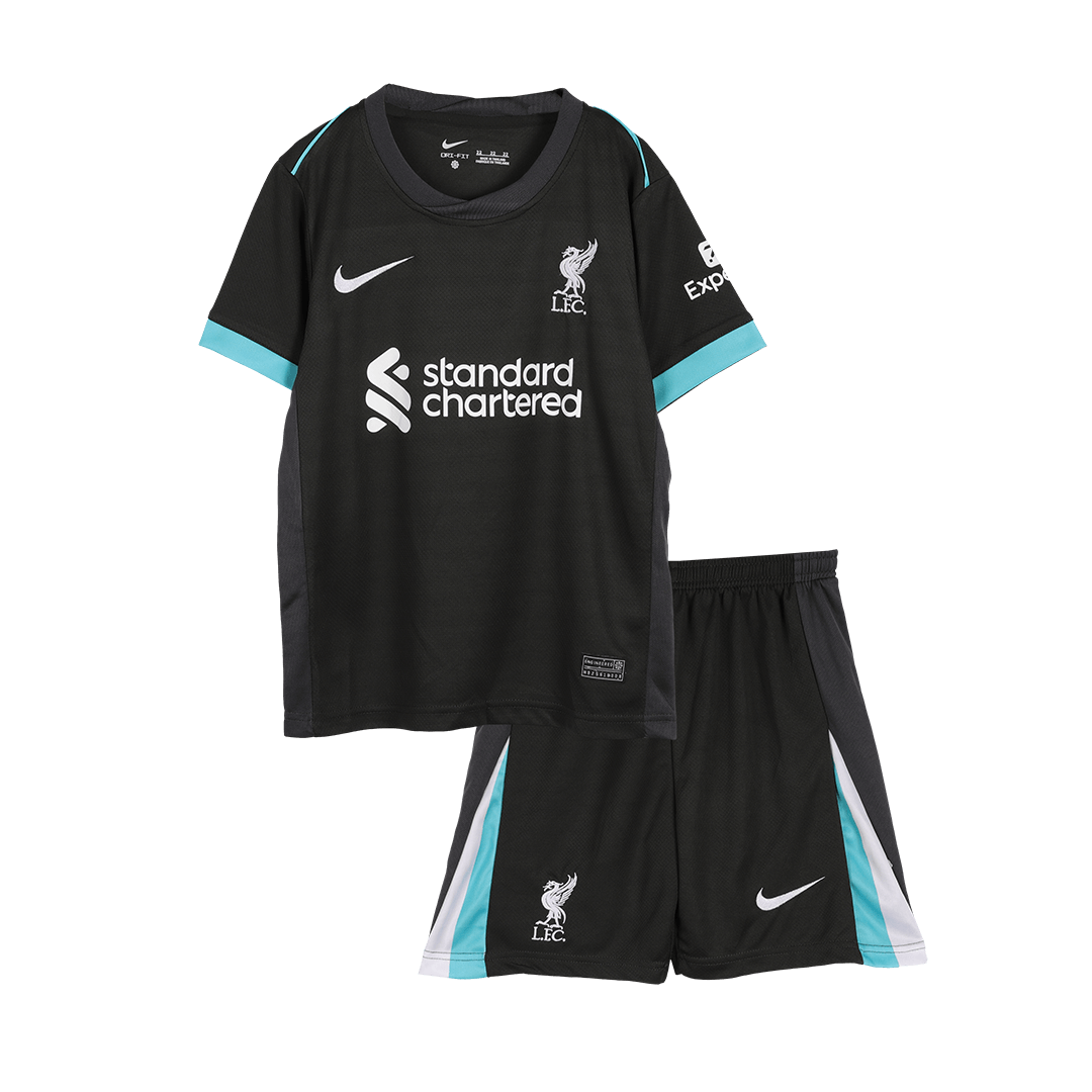 Kid's Liverpool Away Soccer Jersey Kit(Jersey+Shorts+Socks) 2024/25 Top Soccer Jerseys Store