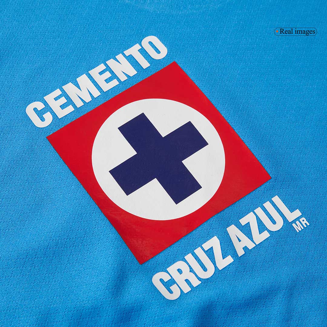 Kid's Cruz Azul Home Soccer Jersey Kit(Jersey+Shorts) 2024/25 Top Soccer Jerseys Store